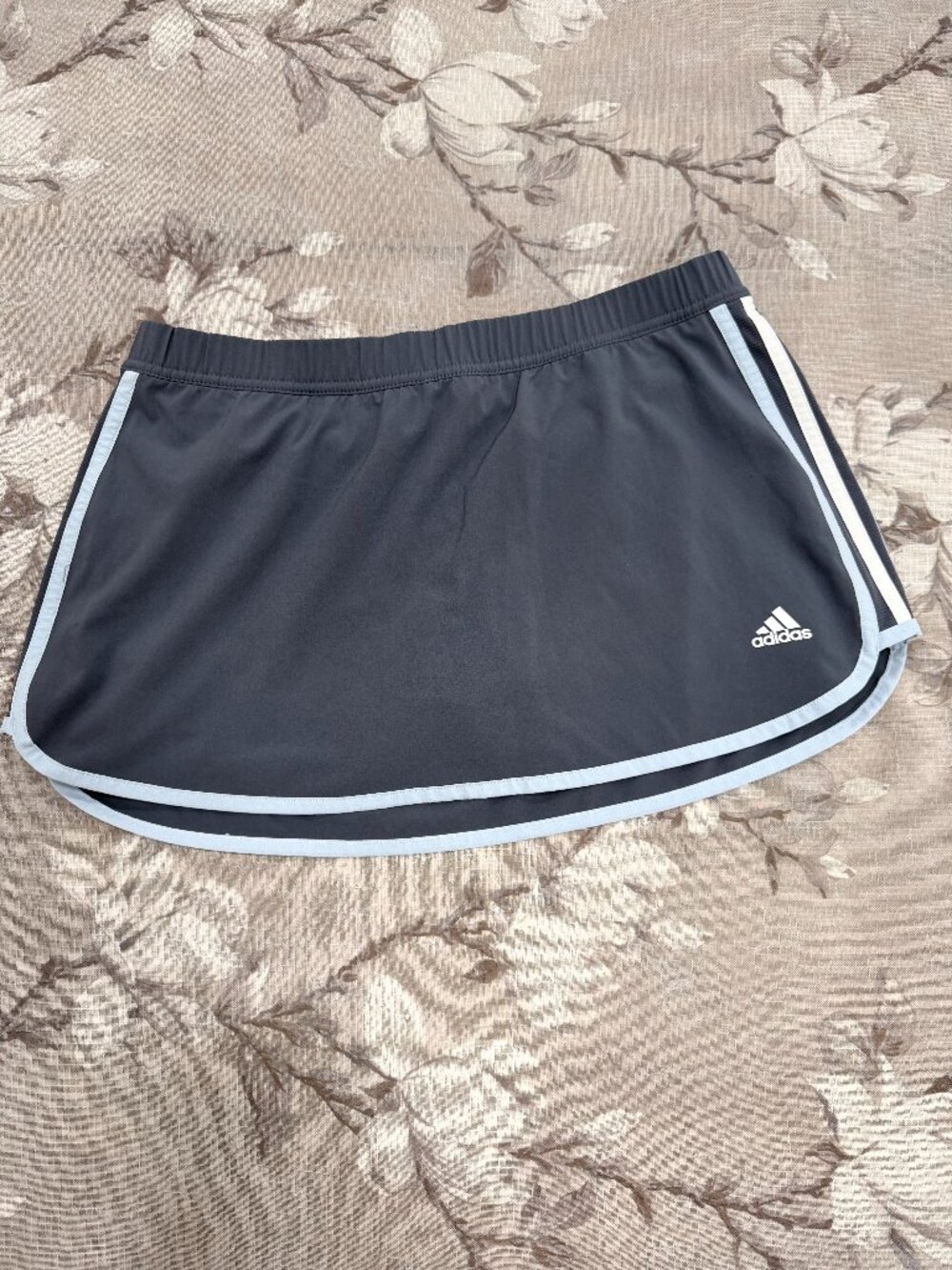 adidas Marathon ’10 Climalite Running Skort Gray Blue Athletic Tennis Golf M